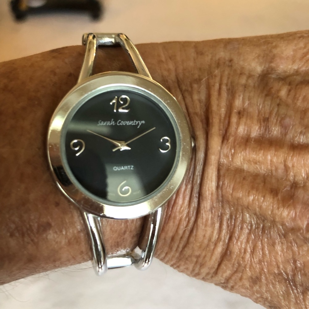 Silver bracket watch